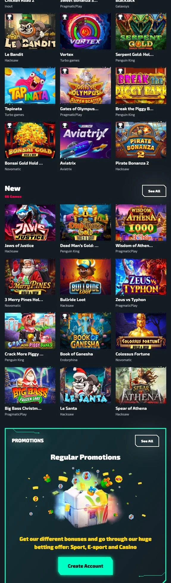 les jeux du casino Casinozer